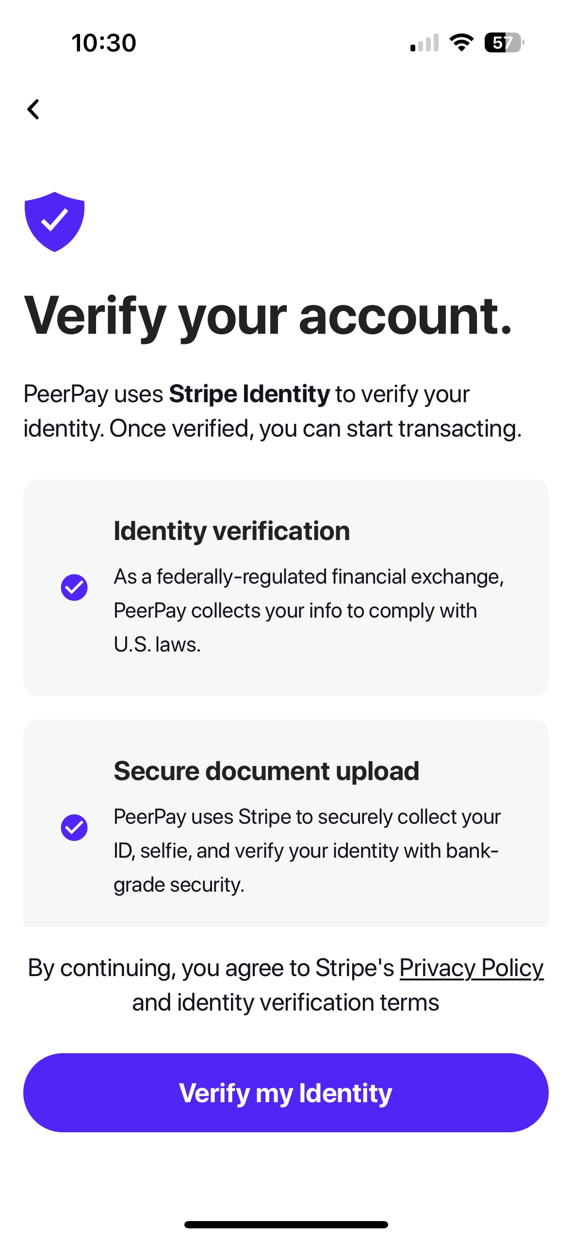 PeerPay Screen 6